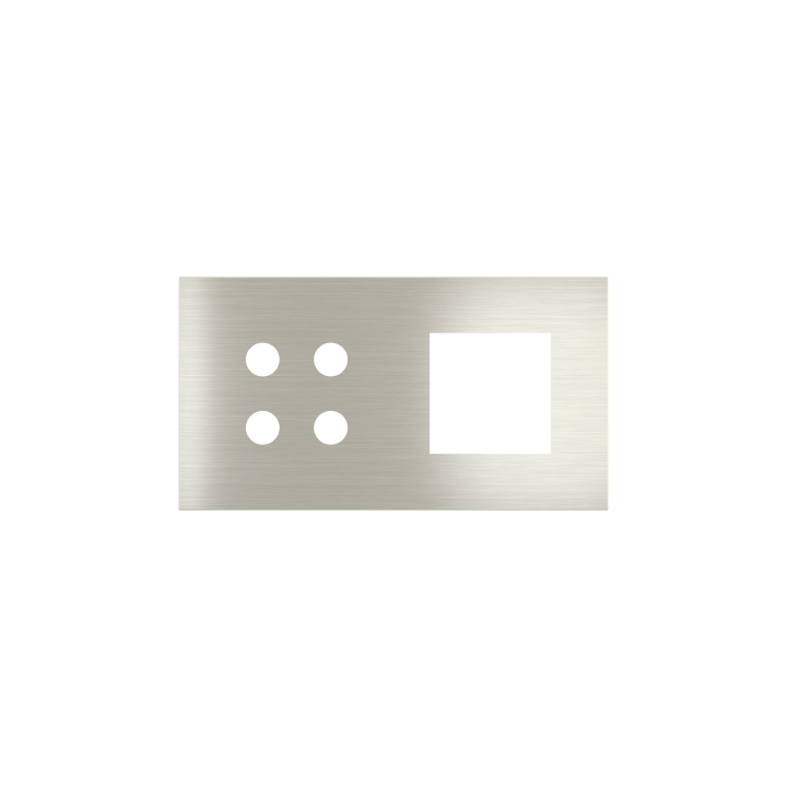 Ekinex накладка Proxima 45x45 mm металл EK-P2A-4P-SSB