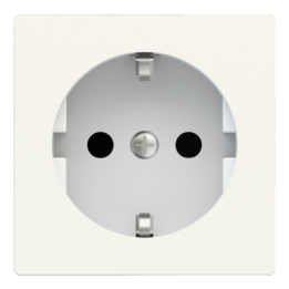 Square Painted Cover DE socket (55x55) White Plastic