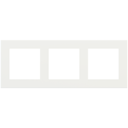 Rectangular Plate Deep (FF/71/20Venti) (87x229) 3 windows (55x55)+(55x55)+(55x55) Fenix NTM White Malè