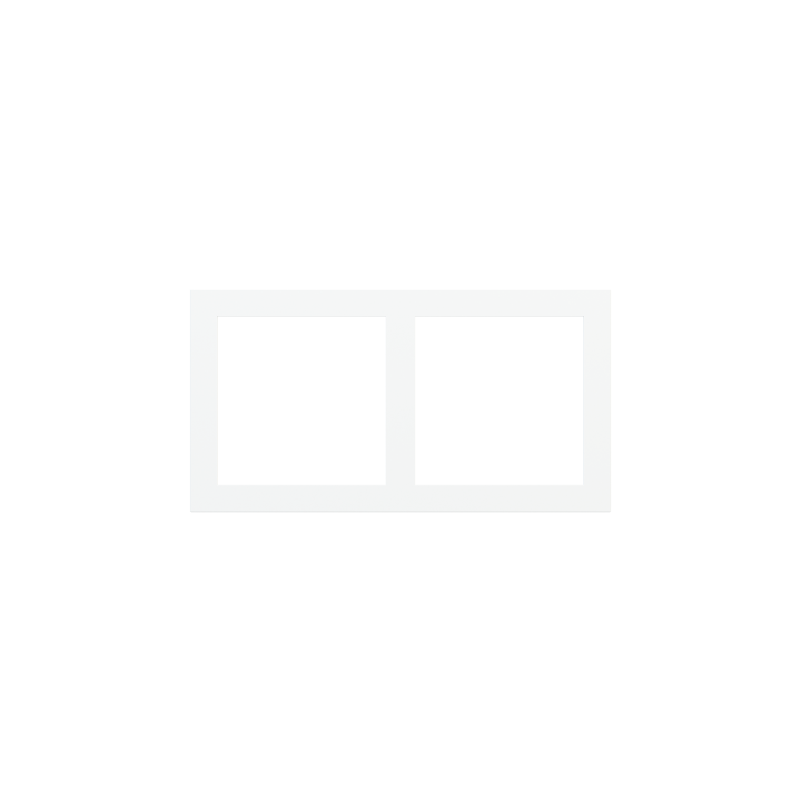 Ekinex накладка Form/Flank/NF 80x151 mm Pure white пластик EK-P2S-GAR