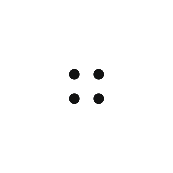Kit of 4 round buttons Proxima series Metal Insense Black