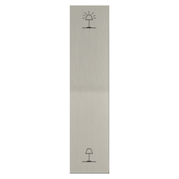 Single rocker key (20x81) ERA series Metal Steel Brushed + customization
