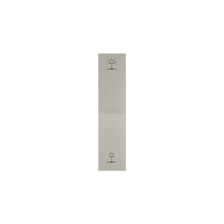 Single rocker key (20x81) ERA series Metal Steel Brushed + customization