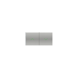 Kit 1 20Venti rectangular rocker for adjustments in Silver Plastic
