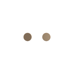 Kit of 2 round buttons Proxima series Metal Dark Chocolate