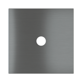 Square magnetic plate for a 1-rocker push button Proxima series Metal Quantum Carbon