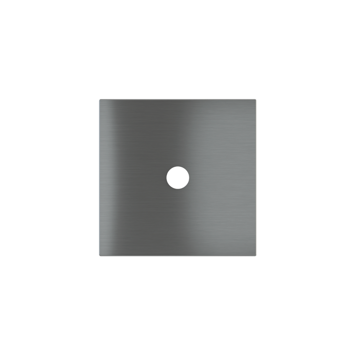 Square magnetic plate for a 1-rocker push button Proxima series Metal Quantum Carbon
