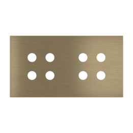 Magnetic plate 2-fold for 4-rocker push buttons Proxima series Metal Antique Brass