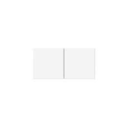 Kit 1 20Venti rectangular rocker for adjustments in Pure white Plastic