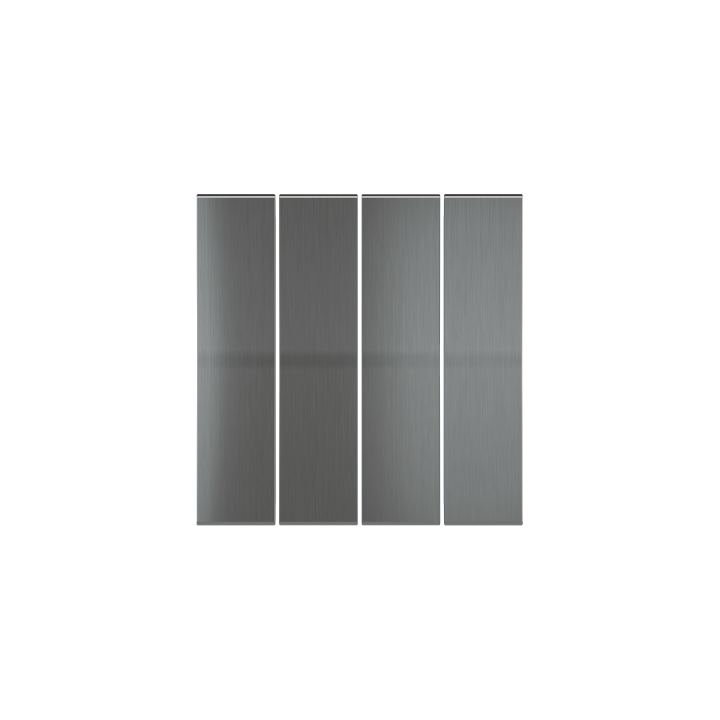 Kit 4 single rocker keys (20x81) ERA series Metal Quantum Carbon