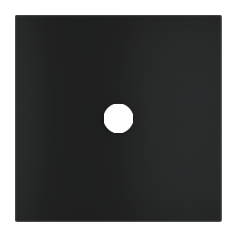 Square magnetic plate for a 1-rocker push button Proxima series Metal Insense Black
