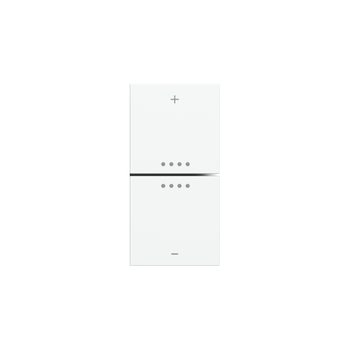Kit 2 rockers FF square (40x40) for EP2/EQ2/ER2 Pure white Plastic