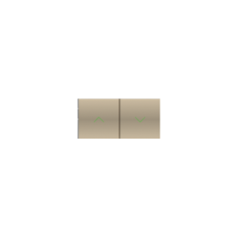 Kit 1 20Venti rectangular rocker for adjustments with symbols Fenix NTM Beige Luxor