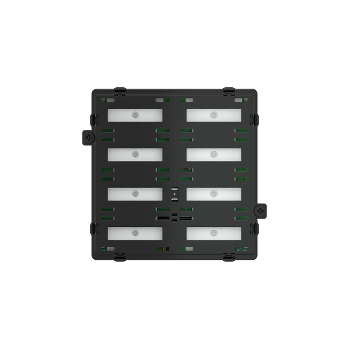 8-rockers configuration keypad with backlited text/symbols, proximity sensor