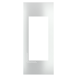 Frame no-screw for flush mounting Dico Metal Silver Grey