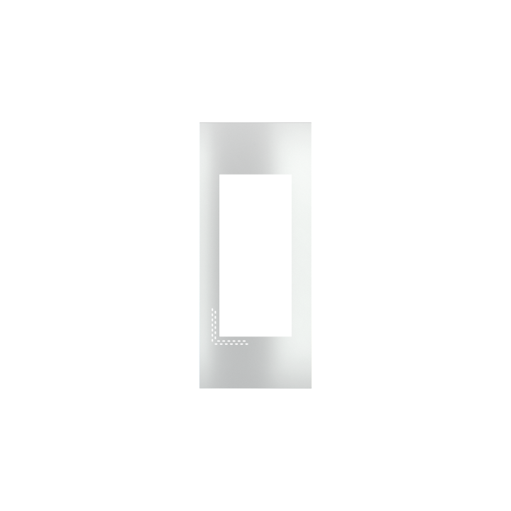 Frame no-screw for flush mounting Dico Metal Silver Grey