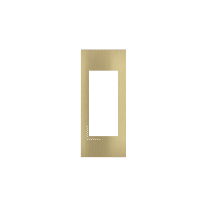 Frame no-screw for flush mounting Dico Metal Brass