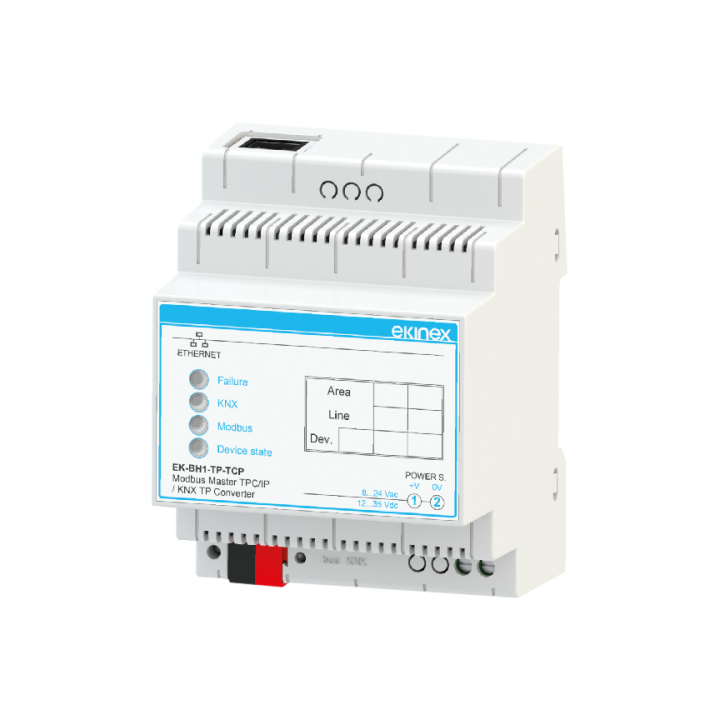 Gateway Modbus TCP/IP master - KNX TP - KNX Compatible