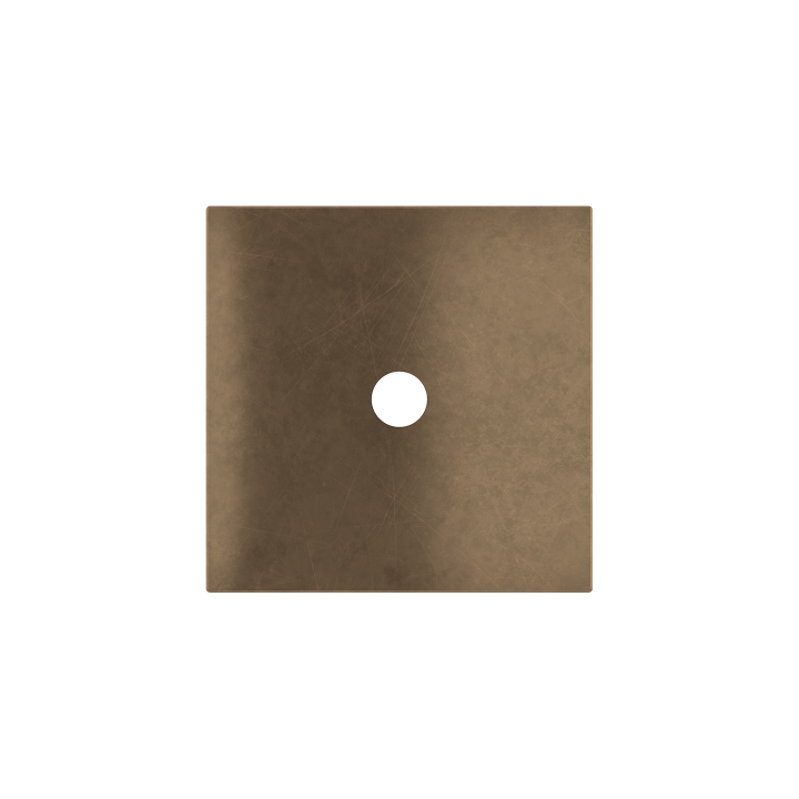 Square magnetic plate for a 1-rocker push button Proxima series Metal Bronze Corked
