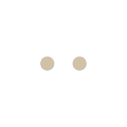 Kit of 2 round buttons Proxima series Metal Beige Luxor