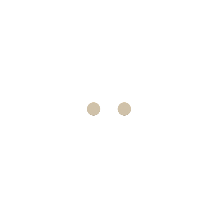 Kit of 2 round buttons Proxima series Metal Beige Luxor