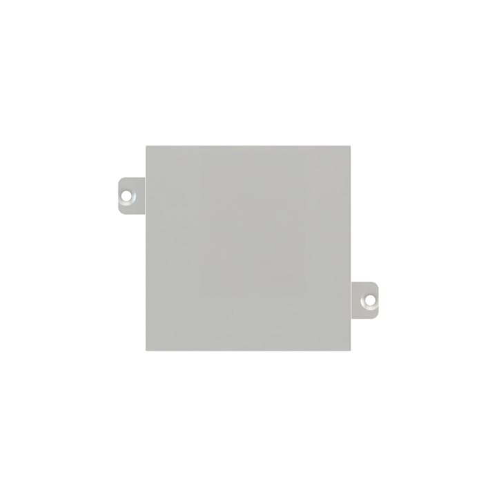 Square hole cover (55x55) Plastic Silver