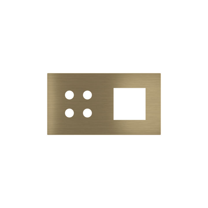 Ekinex накладка Proxima 45x45 mm латунь металл EK-P2A-4P-GBO
