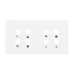 Ekinex накладка Proxima Pure white металл EK-P2A-44-LAR-P