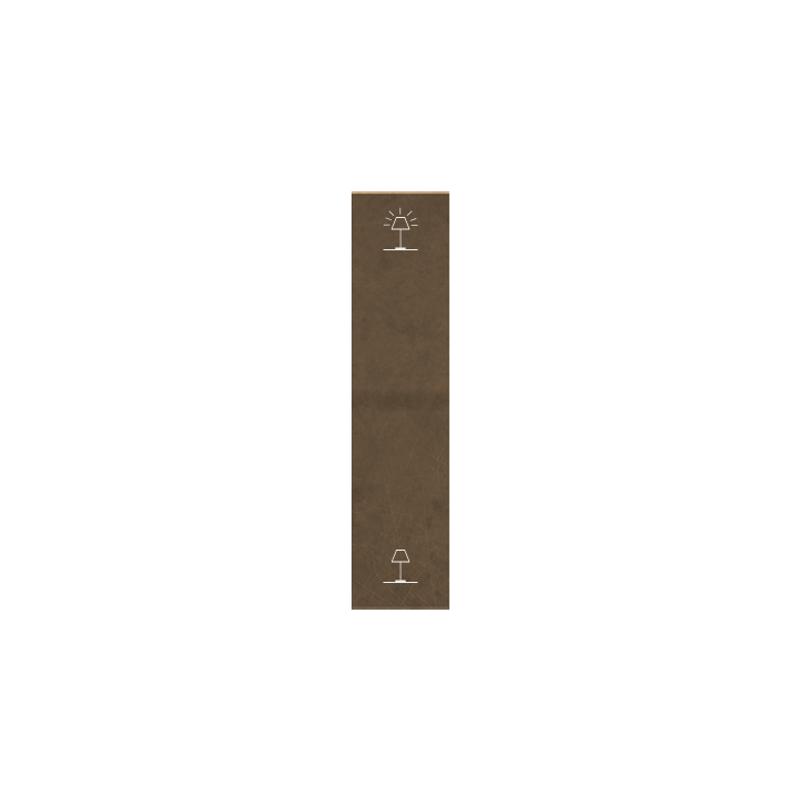 Single rocker key (20x81) ERA series Metal Bronze Corked + customization