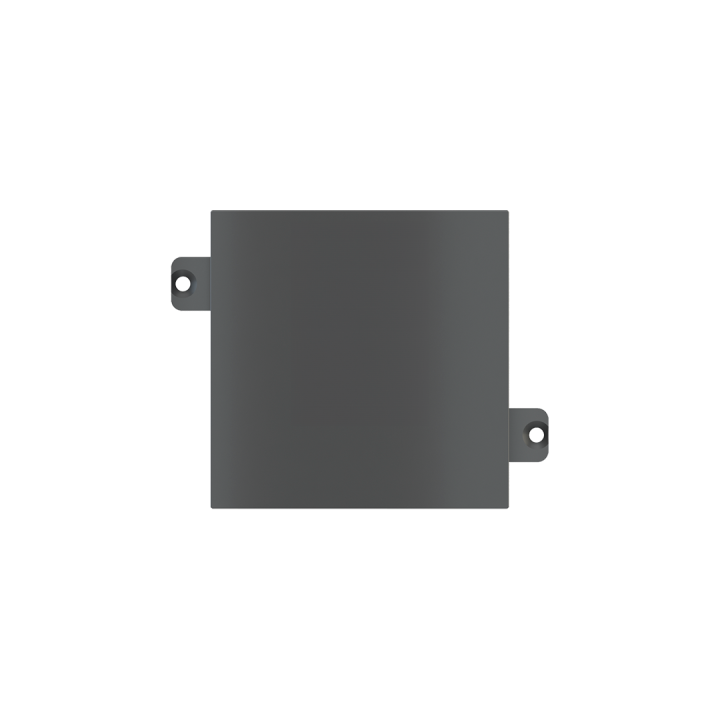 Square hole cover (55x55) Metal Carbon