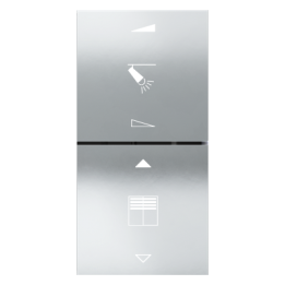 Kit 2 rockers FF square (40x40) for EF2 Metal HT Chrome