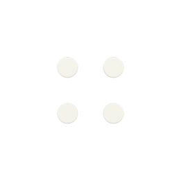 Kit of 4 round buttons Proxima series Metal Warm White