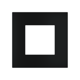 Square magnetic plate (45x45 mm window) Proxima series Metal Insense Black
