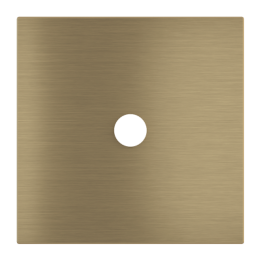 Square magnetic plate for a 1-rocker push button Proxima series Metal Antique Brass