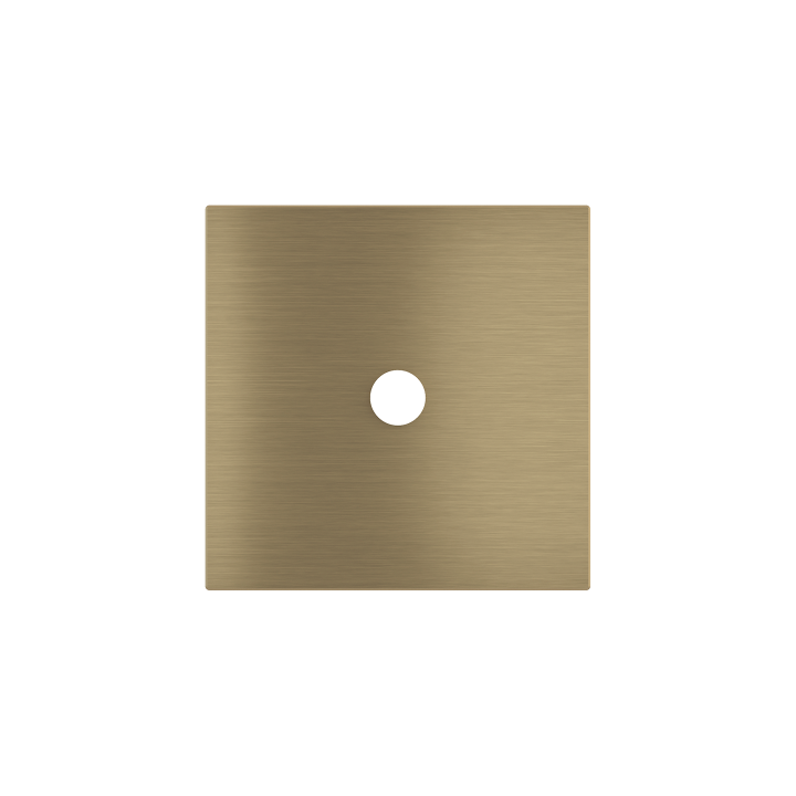 Square magnetic plate for a 1-rocker push button Proxima series Metal Antique Brass