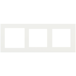 Rectangular Plate Deep (FF/71/20Venti) (87x229) 3 windows (60x60)+(55x55)+(55x55) Fenix NTM White Malè