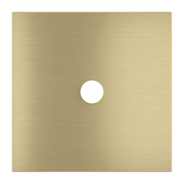Square magnetic plate for a 1-rocker push button Proxima series Metal Brass