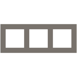 Rectangular Plate Deep (FF/71/20Venti) (87x229) 3 windows (55x55)+(55x55)+(55x55) Fenix NTM Grey London