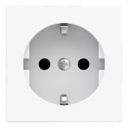 Square Painted Cover DE socket (55x55) Pure white Plastic