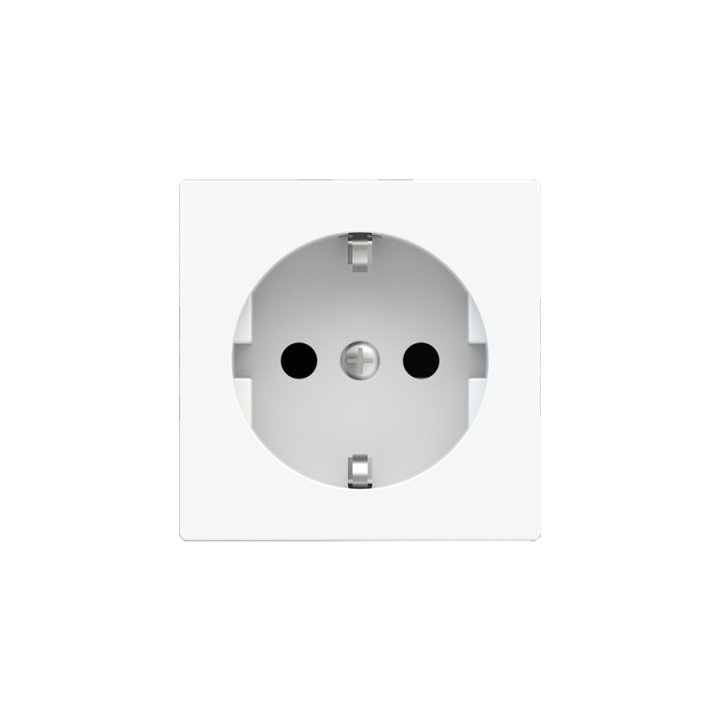 Ekinex накладка 55x55 mm Pure white пластик EK-PSC-DE-GAR