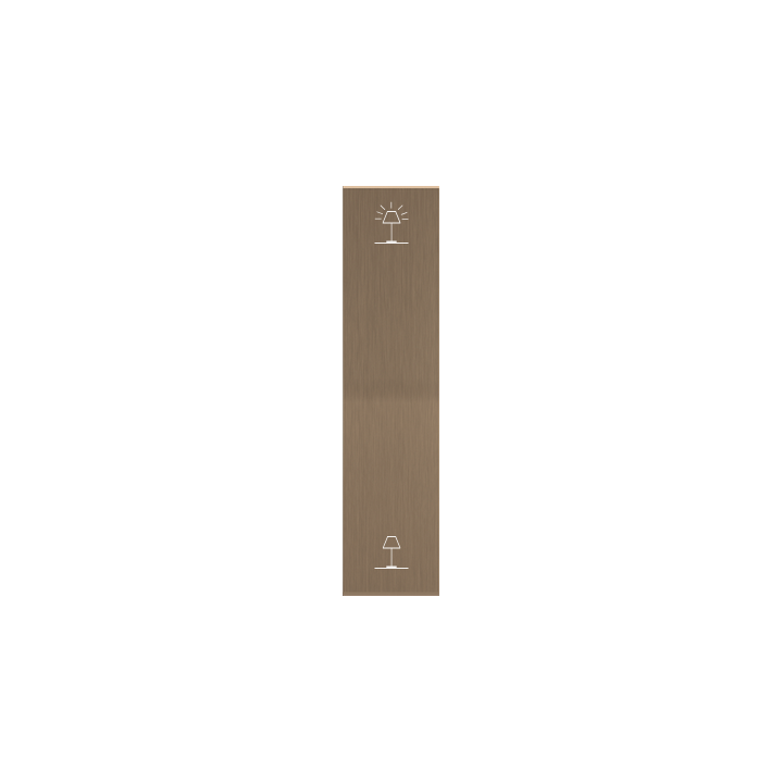 Single rocker key (20x81) ERA series Metal Warm Brass + customization
