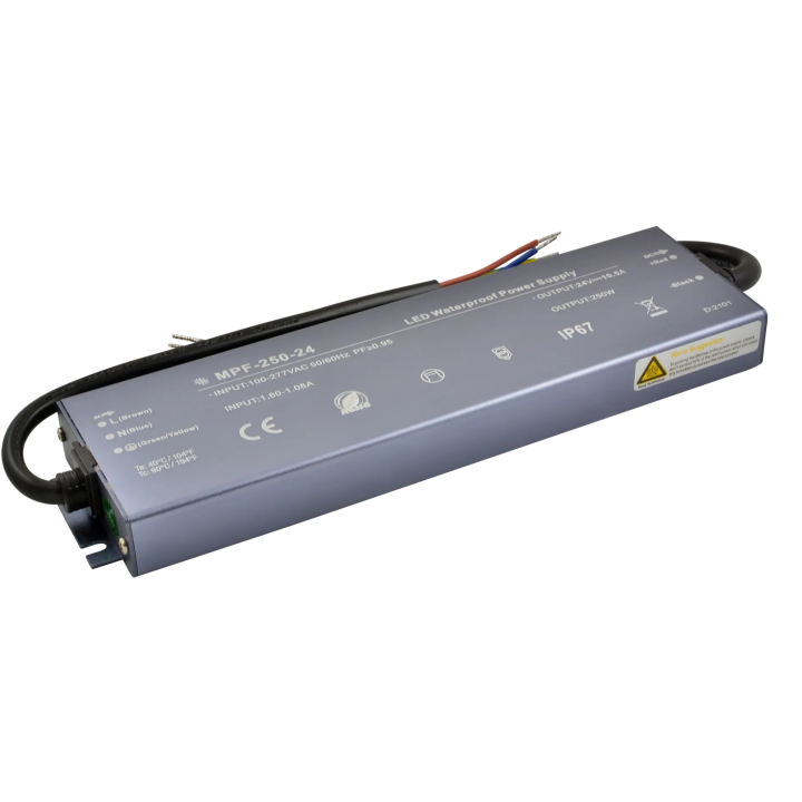 Constant Voltage Power Supply PFC IP67 12V 250W
