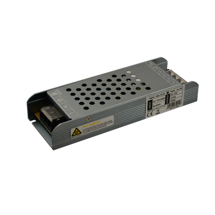 Constant Voltage Power Supply 12V 150W Dimmable TRIAC, 0/1-10V