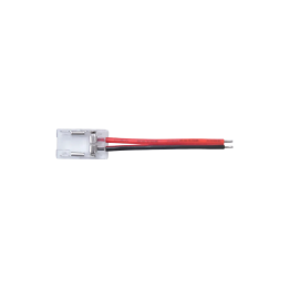 Conector tira LED 8mm hilo bruja transparente 3.5A