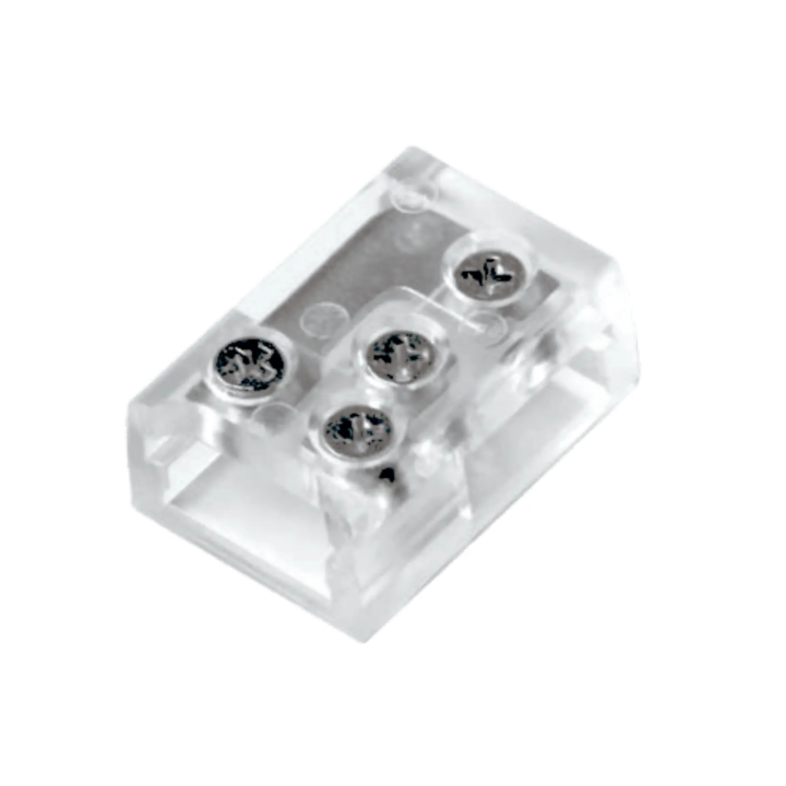 Conector tira LED 10mm atornillado L/T 2pin 6A SMD/COB