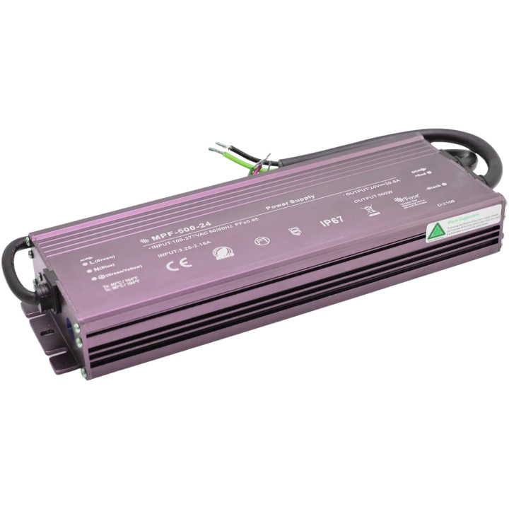 Constant Voltage Power Supply PFC IP67 24V 500W