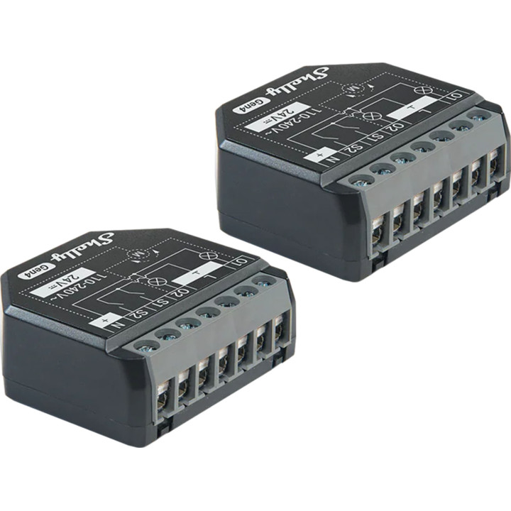 Shelly 2PM Gen4 Zigbee/Matter Controller Set of 2