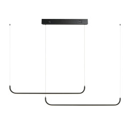 Immax NEO LITE PATTINI Smart double black 56W, 3640lm,160-280cm,Tuya, WiFi with BEACON support