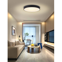 Immax NEO RONDATE SLIM Smart Ceiling Light 80x7cm 65W Black Zigbee 3.0