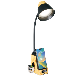 Immax IDEAL LED Table Lamp with QI Charging CCT Light Wood/Black